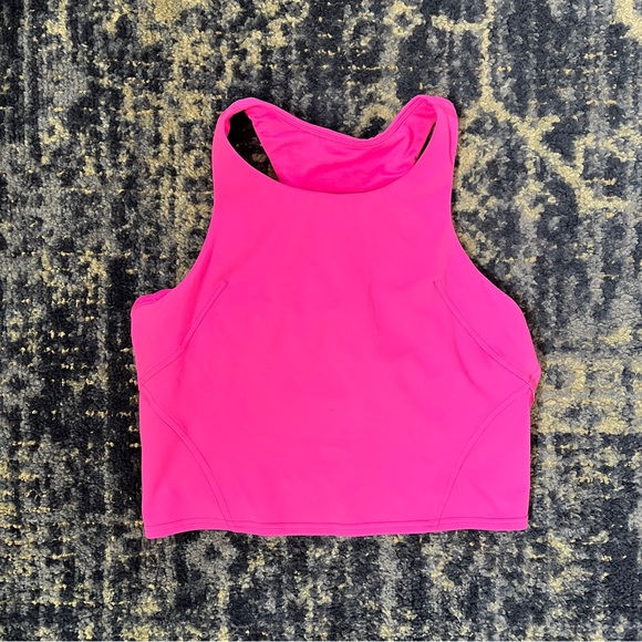 $68 Lululemon Invigorate Training Tank Top In Sonic Pink Size 10 - Picture 1 of 7